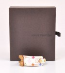 Louis Vuitton White Multicolor Leather Bracelet Porte-Adresse V388