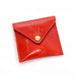 Louis Vuitton Red Rouge Vernis Leather Coin Case