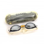 Chanel Black x White Swimming Goggles + Case