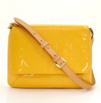 Louis Vuitton Yellow Vernis Leather Thompson Street  Shoulder Bag V576