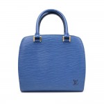 Louis Vuitton Pont Neuf Blue Epi Leather Hand Bag