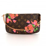 Louis Vuitton Pochette Accessories Stephen Sprouse Rose Monogram Hand Bag Limited