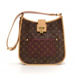 Louis Vuitton Perforated Musette Monogram Canvas Purple Leather Shoulder Bag - 2006 Limited