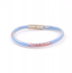 Chanel Blue x Clear Vinyl Bangle Bracelet