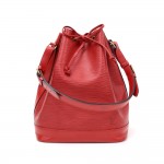 Louis Vuitton Noe Large Red Epi Leather Shoulder Bag