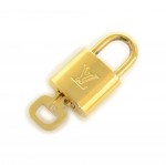 Louis Vuitton Gold Tone Padlock +Key