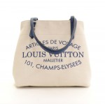 Louis Vuitton Articles De Voyage Saphir PM White Cotton Tote Bag