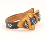 Louis Vuitton Black Multicolor Monogram Bracelet Bangle V287