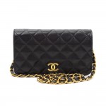 Chanel Black Quilted Leather Shoulder Flap Mini Bag