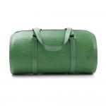 Vintage Louis Vuitton Soufflot Green Epi Leather Hand Bag
