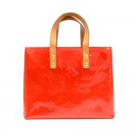 Louis Vuitton Reade PM Red Vernis Leather Hand Bag