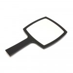 Chanel Black Large Hand Mirror + Case