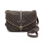 Louis Vuitton Saumur 30 Dark Brown Mini Monogram Canvas Shoulder Bag