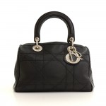 Christian Dior Granville Black Quilted Leather 2Way Bag