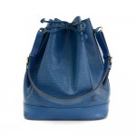Vintage Louis Vuitton Noe Large Blue Epi Leather Shoulder Bag