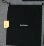 Chanel Black Dust bag for Medium Bags String Type