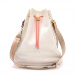 Louis Vuitton LV Cup 2003 White Damier Geant Shoulder Bucket Bag