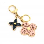 Louis Vuitton Gold Tone x Pink Monogram Naif Key Chain/ Charm