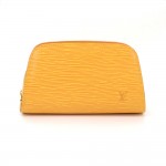 Louis Vuitton Dauphine Yellow Epi Leather Cosmetic Pouch