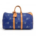 Louis Vuitton LV Cup 1995 Keepall 45 Blue Canvas Hand Bag - Limited