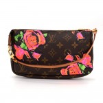 Louis Vuitton Pochette Accessories Stephen Sprouse Rose Monogram Hand Bag Limited