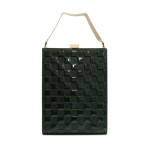 Louis Vuitton Ange Noir GM Green Damier Vernis Leather Evening Hand Bag