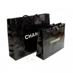 Chanel Black Shopping Bag Set of 2 + Ribbon