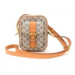 Louis Vuitton Juliette PM Blue Mini Lin Monogram Canvas Pochette Bag