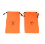 Hermes Orange Small Dust Bag Set of 2