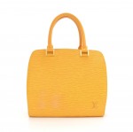 Louis Vuitton Pont Neuf Yellow Epi Leather Hand Bag
