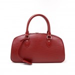 Louis Vuitton Jasmin Red Epi Leather Silver Tone Hardware Hand Bag