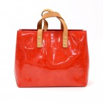 Louis Vuitton Reade PM Red Vernis Leather Hand Bag