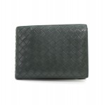 Bottega Veneta Green Leather Wallet BO08