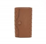 Bottega Veneta Brown Leather Key Case BO09