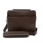 Louis Vuitton Odessa Brown Taiga Leather Large Laptop Briefcase Bag + Strap