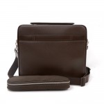 Louis Vuitton Odessa Brown Taiga Leather Large Laptop Briefcase Bag + Strap