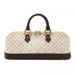 Louis Vuitton Alma Long Green Mini Monogram Handbag