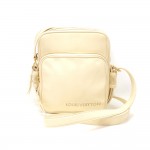 Louis Vuitton Off White Leather Messenger Bag