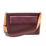 Louis Vuitton Allston Purple Monogram Mat Leather Shoulder Bag