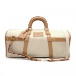 Louis Vuitton Sac Neverfull 50 Toile Trianon Canvas Travel Boston Bag + Strap
