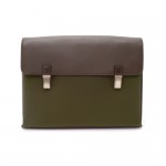 Louis Vuitton Saratov Messenger GM Brown Taiga Leather Document Shoulder Bag