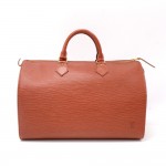 Vintage Louis Vuitton Speedy 35 Brown Kenyan Fawn Epi Leather City Hand Bag