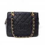 Chanel Petite Timeless Tote Black Quilted Caviar Leather Bag