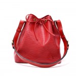 Vintage Louis Vuitton Petit Noe Red Epi Leather Shoulder Bag