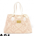 81 Louis Vuitton Tahitienne Beige Canvas Tote Bag