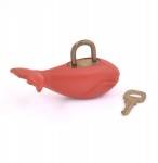 Louis Vuitton Red Rubber LV Cup Limited Whale Key Pad Lock