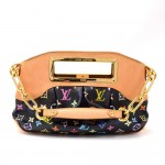 Louis Vuitton Judy PM Black Multicolor Monogram Canvas Hand Bag