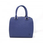 Louis Vuitton Pont Neuf Blue Myrtille Epi Leather Handbag