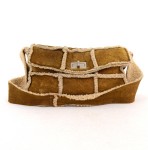 Chanel Brown Mouton Leather Shoulder Bag Silver Tone Hardware