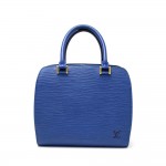Louis Vuitton Pont Neuf Blue Epi Leather Handbag